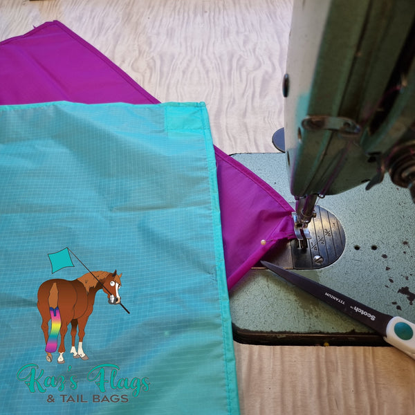 sewing horse training flags