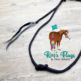 close up of neck rope