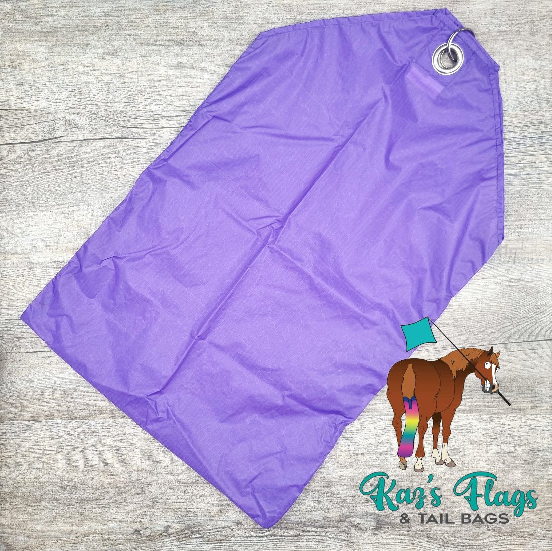 Horsemanship flag purple bag flag