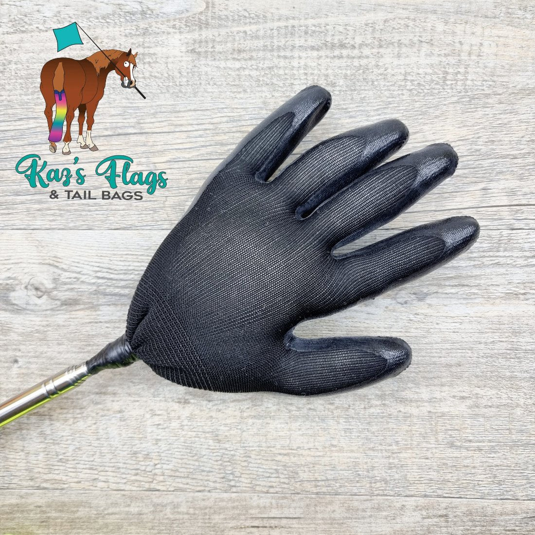 Black Reach and Teach Horse Training Tool Kaz's Flags