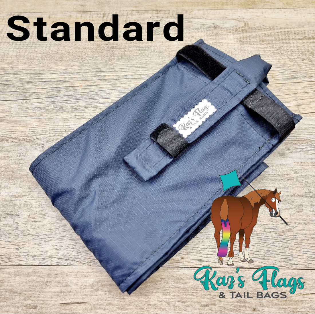 Standard rugless tail bag from Kaz's Flags and Tail Bags