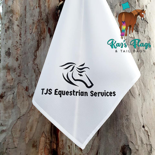Logo Horsemanship flag pole