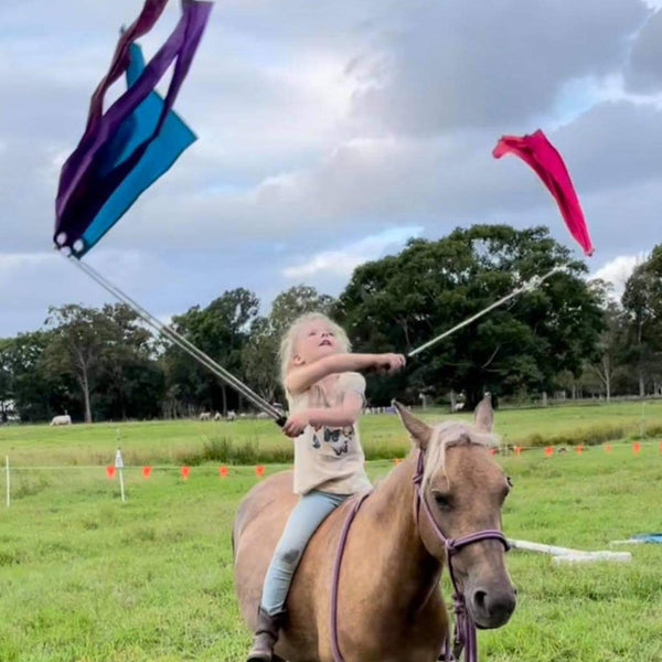Kids and horses