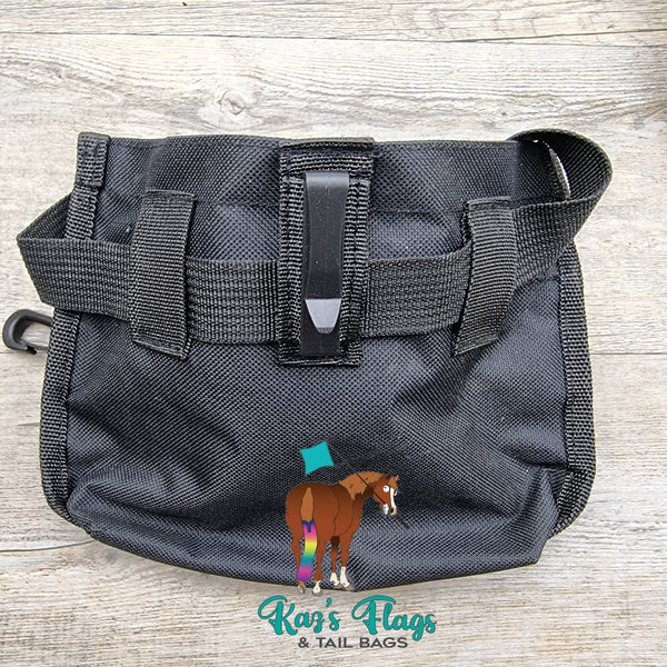 black treat training pouch the back