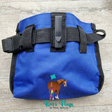 horse treat pouch backside of