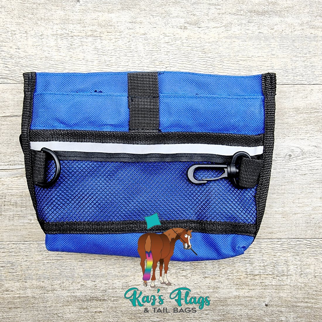 blue horse treat pouch
