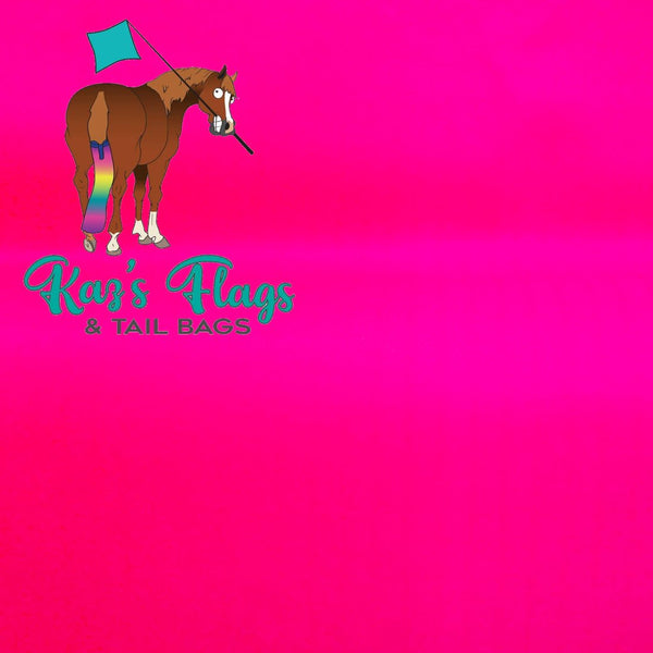 hot pink training flag for horses